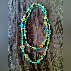 World Tribe Blue Treasure Necklace